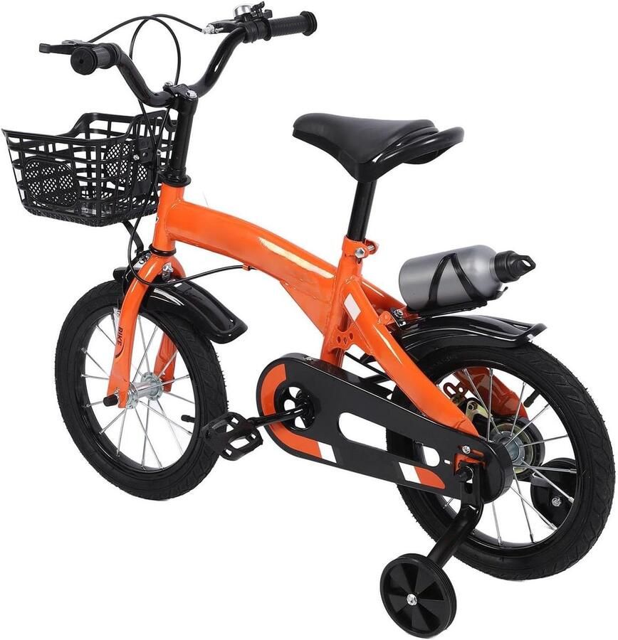 Kinderfiets met zijwieltjes Loopfiets Leren fietsen Stabiel frameontwerp 16 inch Blauw