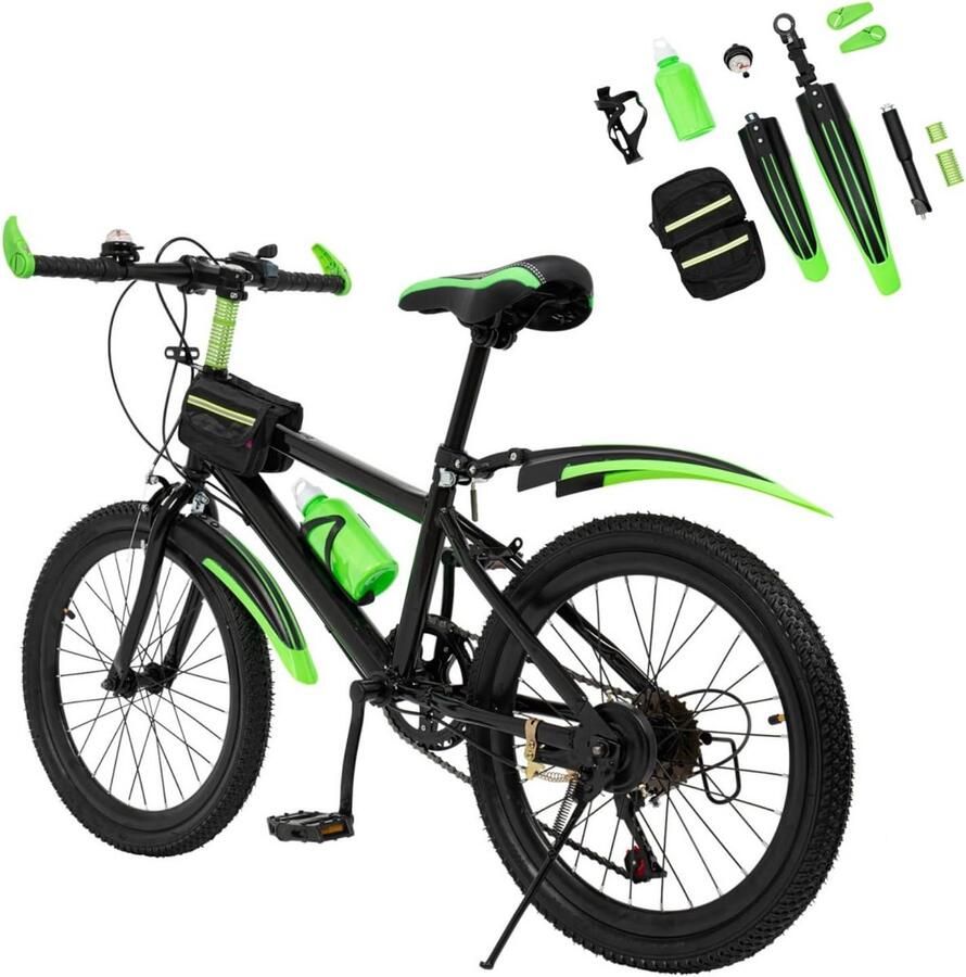 Kinderfiets Mountainbike 20 Inch met 7 Versnellingen voor en