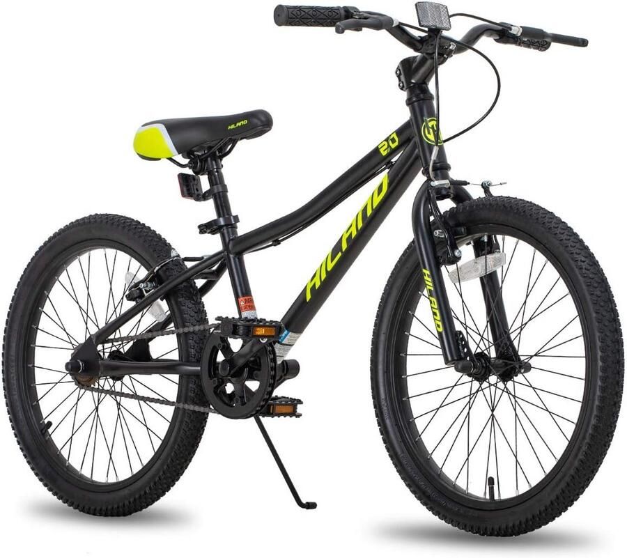 Kinderfiets Mountainbike Buiten Spelen Eenvoudige Instap 20 inch Zwart