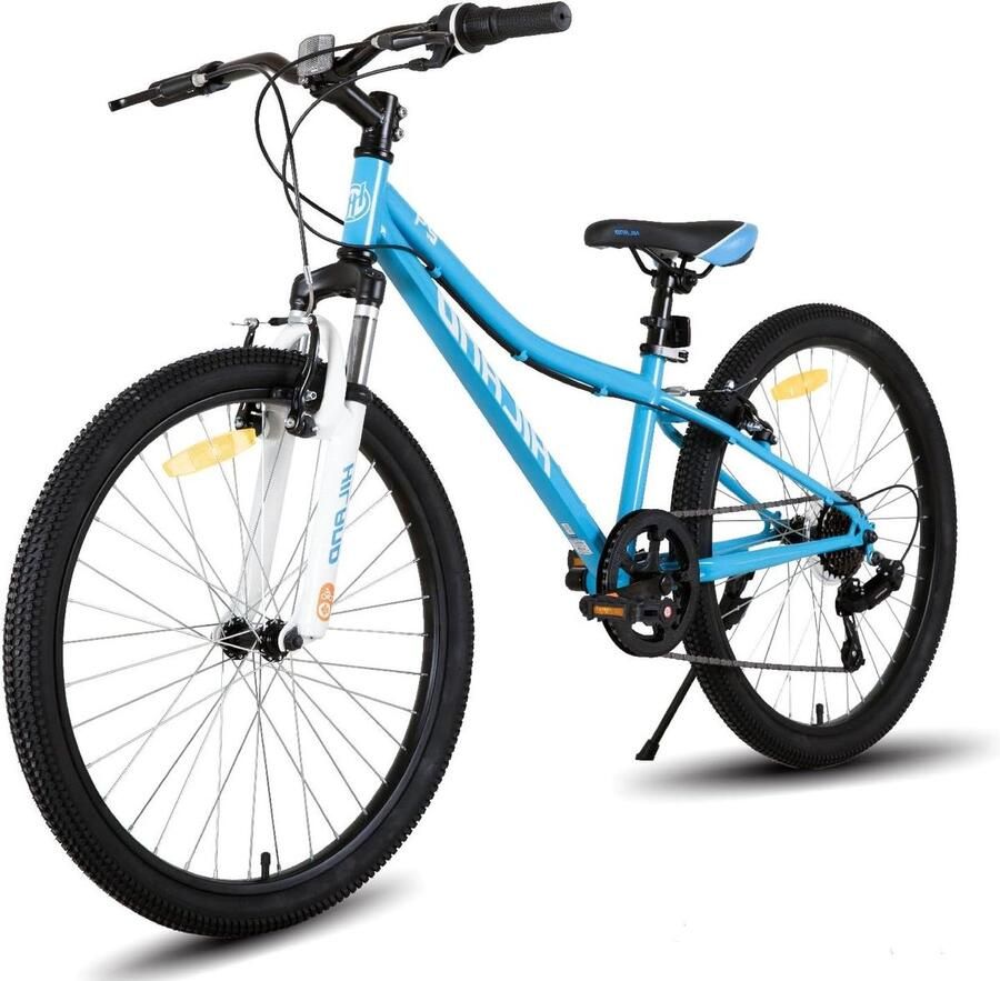 Kinderfiets Mountainbike Jeugd MTB Buiten Fietsen Verende Voorvork 24 inch Blauw
