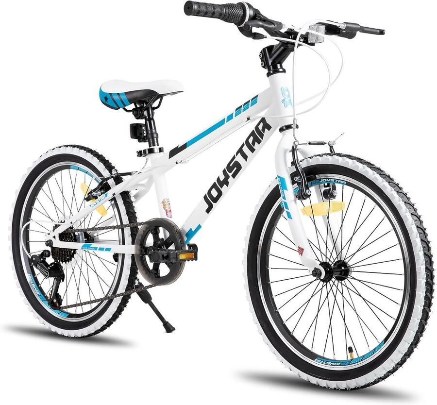 Kinderfiets Mountainbike sfiets Buiten Fietsen 7 Versnellingen V-Rem 20 of 24 Inch Wit