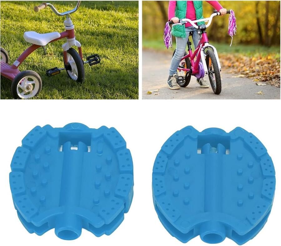 Kinderfiets Pedalen Driewieler Onderdelen Soepel Fietsen Duurzaam Kunststof 2 Stuks Blauw