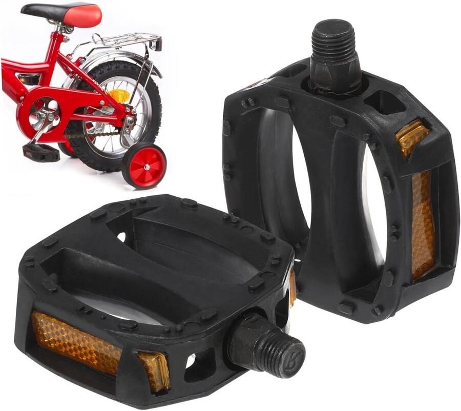 Kinderfiets Pedaal Fietsvoetsteunen Veilig Fietsen Antislip Oppervlak 9 x 6.8 x 2.5 cm Willekeurig