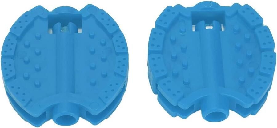 Kinderfiets Pedaal Kinderwagen Voetpedaal Kinderen Laten Fietsen Kwaliteit Kunststof 2 stuks Blauw