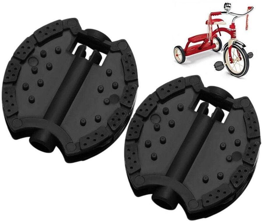 Kinderfiets Pedalen Antislip Vervanging voor Kinderfiets en Driewieler - Foto 1