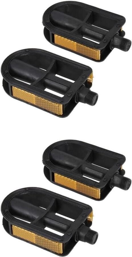 Kinderfiets Pedalen Fietsaccessoire Set Veilig Fietsen Antislip Ontwerp 10.4x6.1 cm Zwart