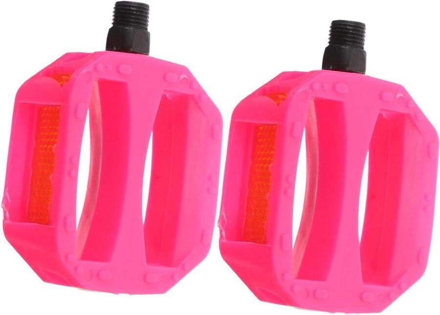 Kinderfiets Pedalen Fietspedalen Kinderen Veilig Fietsen Antislip Oppervlak 9 x 7 x 2 cm Roze