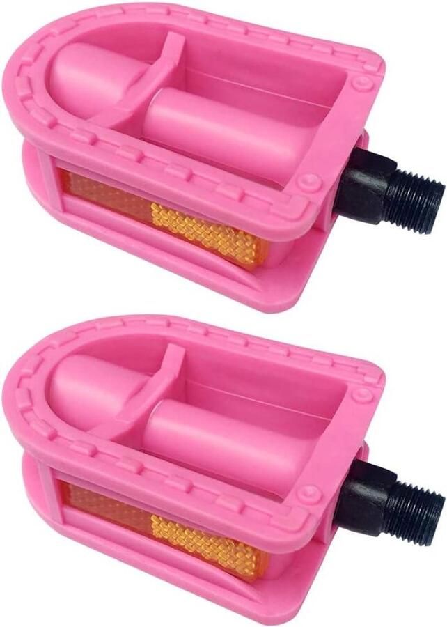 Kinderfiets Pedalen Jeugd Fietspedalen Veilig Fietsen Met Reflectoren 1 2 Inch Roze
