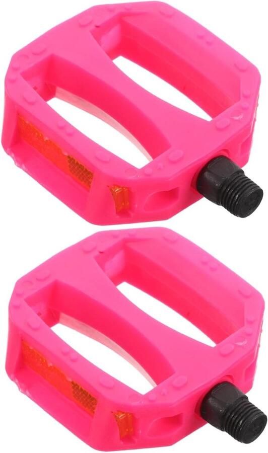 Kinderfiets Pedalen Plastic Voetsteun Veilig Fietsen Antislip Ontwerp 9 x 7 x 2 cm Roze