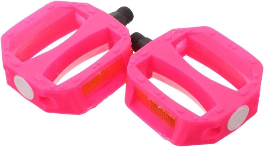 Kinderfiets Pedalen Platte Pedalen Fietsplezier Verbeteren Antislip Grip 9 x 7 x 2 cm Roze