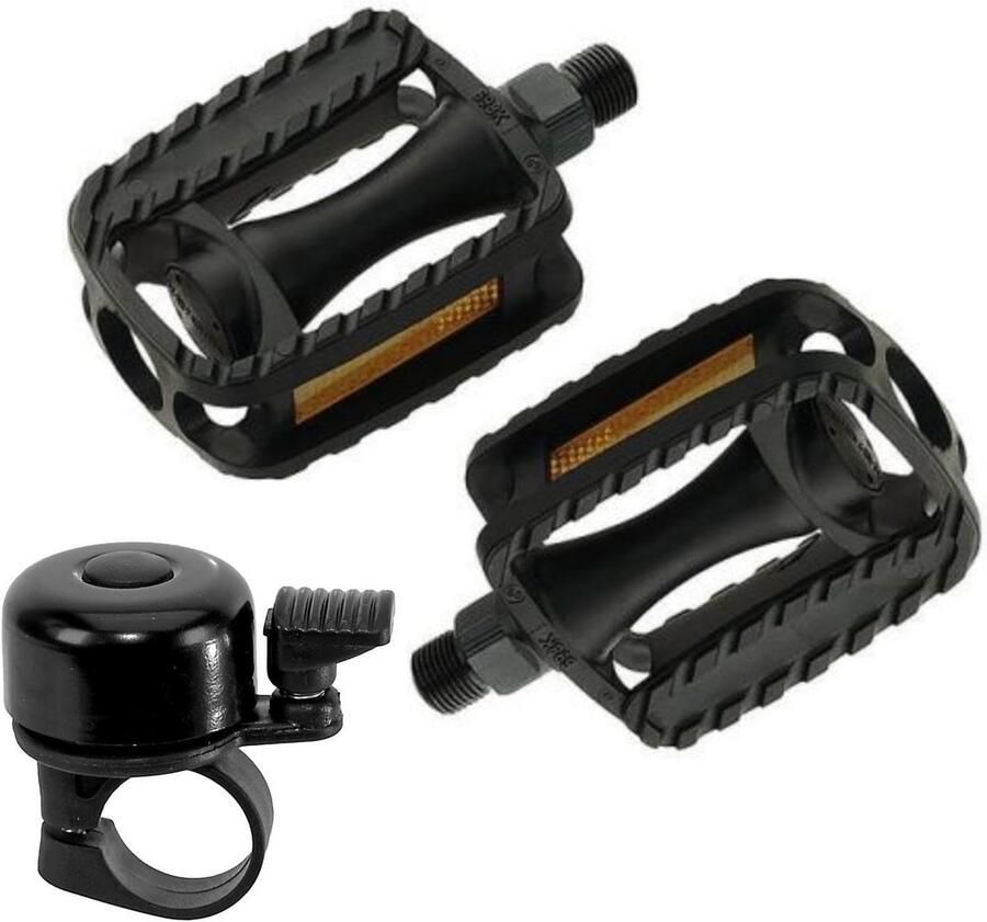 Kinderfiets Pedalen Zwart 9 16 inch Inclusief Fietsbel