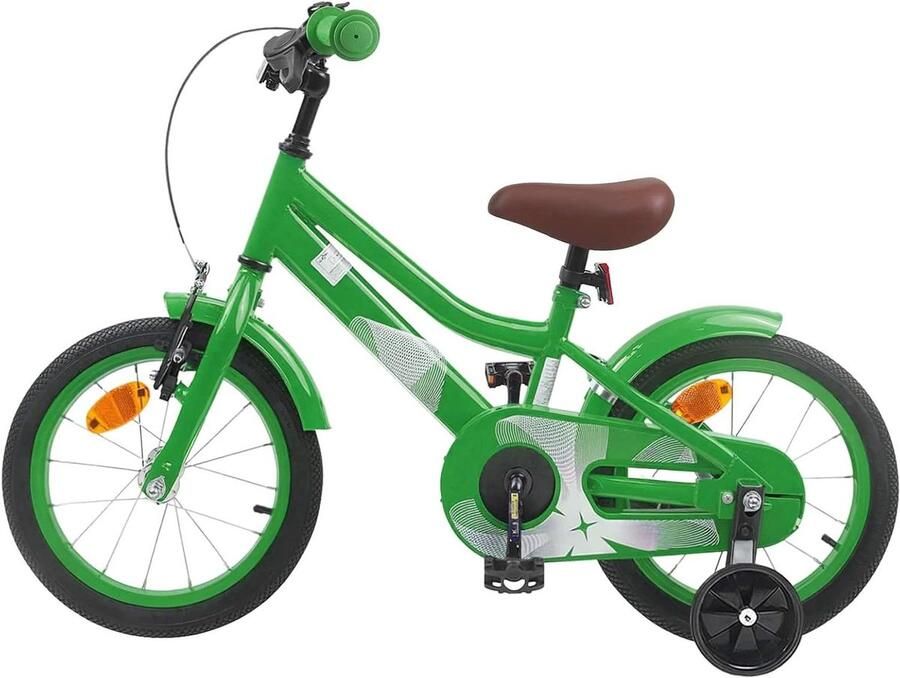 Kinderfiets Peuterfiets Tweewieler Buiten Spelen Stevig Stalen Frame 12 Inch Groen