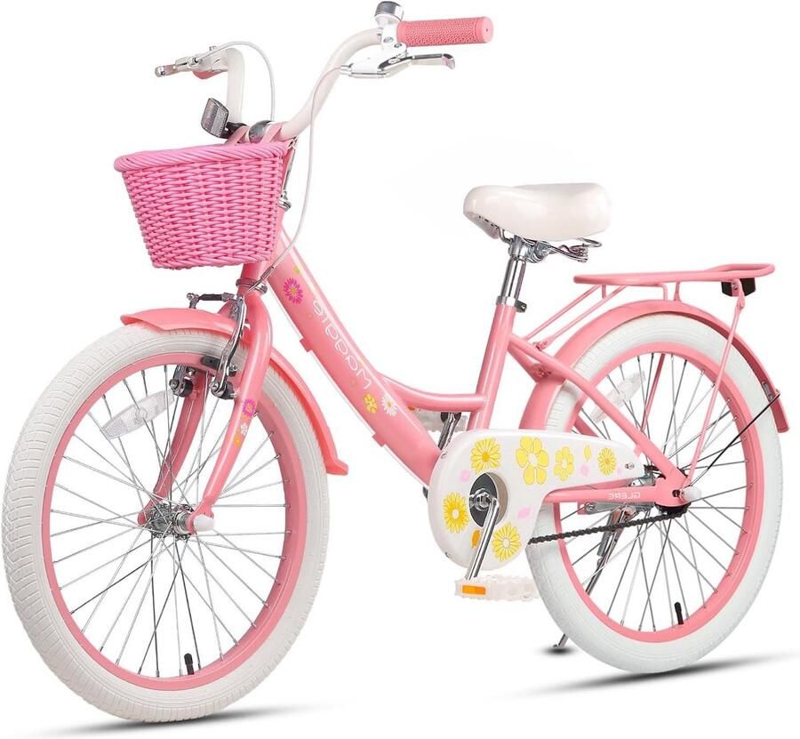Kinderfiets Prinses Meisjesfiets Wegfiets Leren Fietsen Lage Instap 20 inch Paars