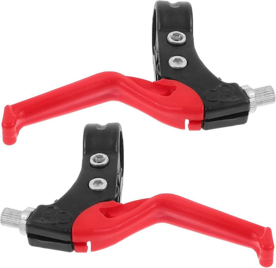 Kinderfiets Remhendels Fiets Accessoires Veilig Fietsen Lichtgewicht Kunststof 12.5 x 8 cm Zwart Rood