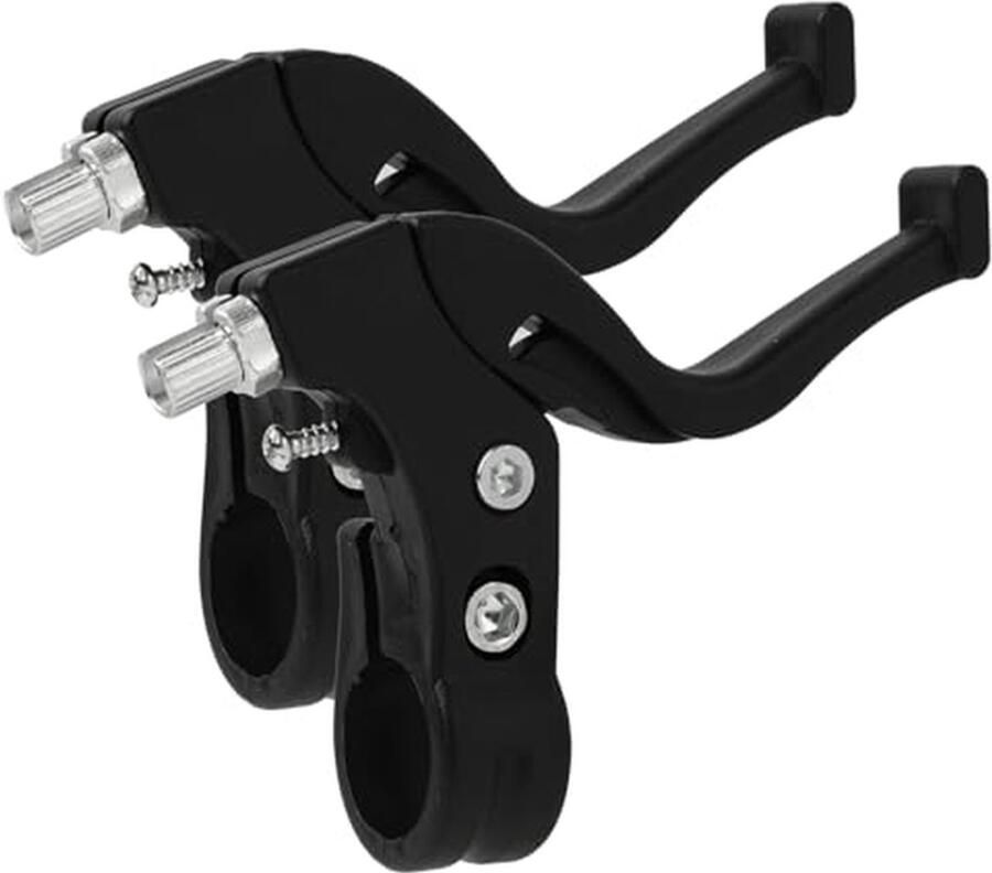 Fllyvly 1 paar kinderfietsremhendels robuuste fietsremgrepen van PP en rubber eenvoudig te installeren remhendels voor kinderfietsen geschikt voor sturen met een diameter van 2-2 3 cm zwart