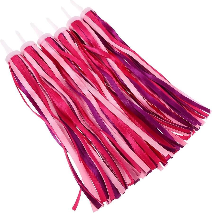 Kinderfiets Slingers Fietsdecoratie Meisjes Fiets Versieren Eenvoudige Installatie 6 Stuks Roze