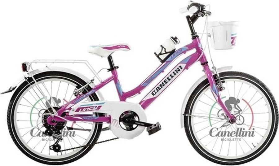 Kinderfiets Sportieve fiets voor meisjes Buiten spelen 6 versnellingen 20 inch Wit