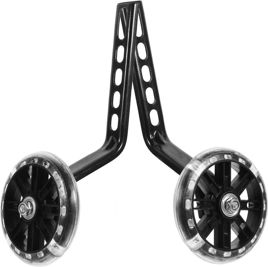 Kinderfiets Stabilisator Wielen Zijwieltjes Hulpwielen Kinderen Leren Fietsen Verstevigd Stabiel Ontwerp 10.5 cm Zwart