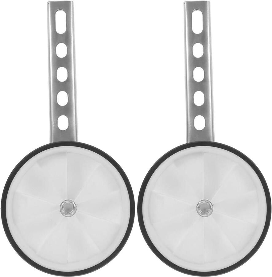 Kinderfiets Stabilisatoren Zijwieltjes Balanswielen Veilig Fietsen Leren Universeel Verstelbaar 12-20 inch Wit