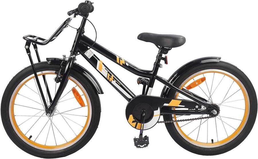 Kinderfiets Stalen Frame Stadsfiets Kind Avonturen Buiten Veilig Rem 95x52x20 cm Blauw