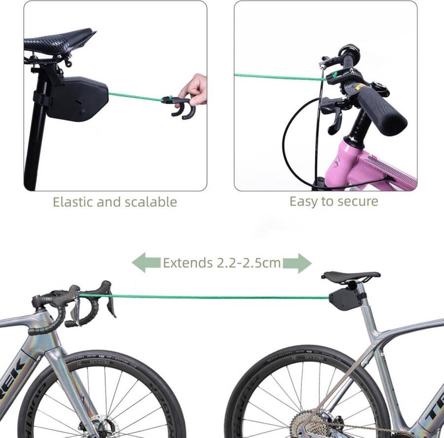 Kinderfiets Touw 2.5 m Trekkoord Fietsstang Ouders Kind Tandems. Trekkoord Belastbaarheid 90 kg