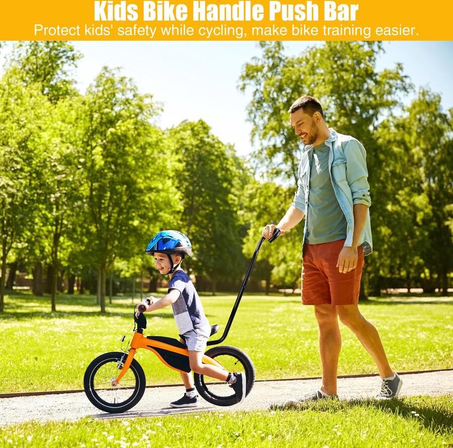 Kinderfiets Training Push Bar van Aluminium
