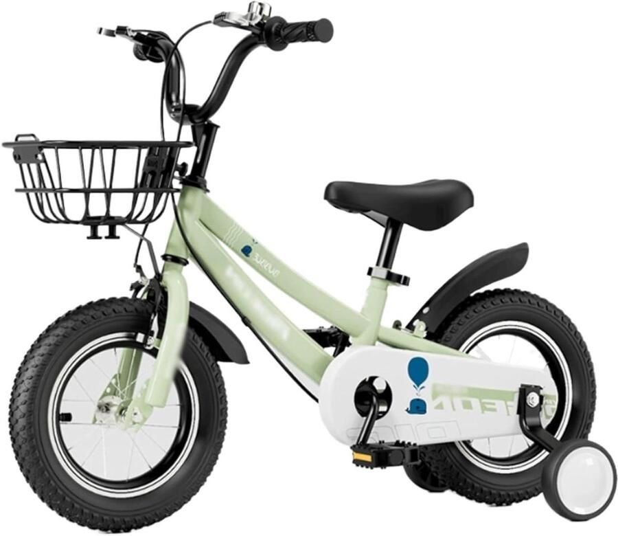 Kinderfiets met d Trapfiets loopfiets Buiten spelen Inclusief zijwieltjes 16 inch Groen