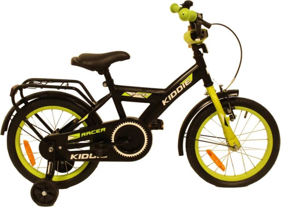 Kinderfiets Uniek 1Speed 16'' Black Green