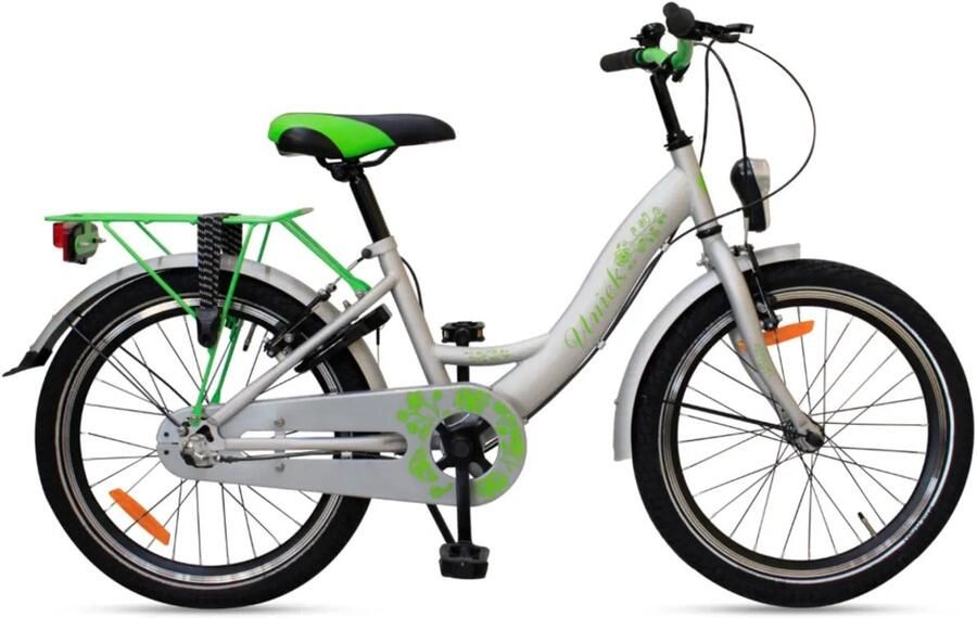 Kinderfiets Uniek 3S 20'' Grijs Groen