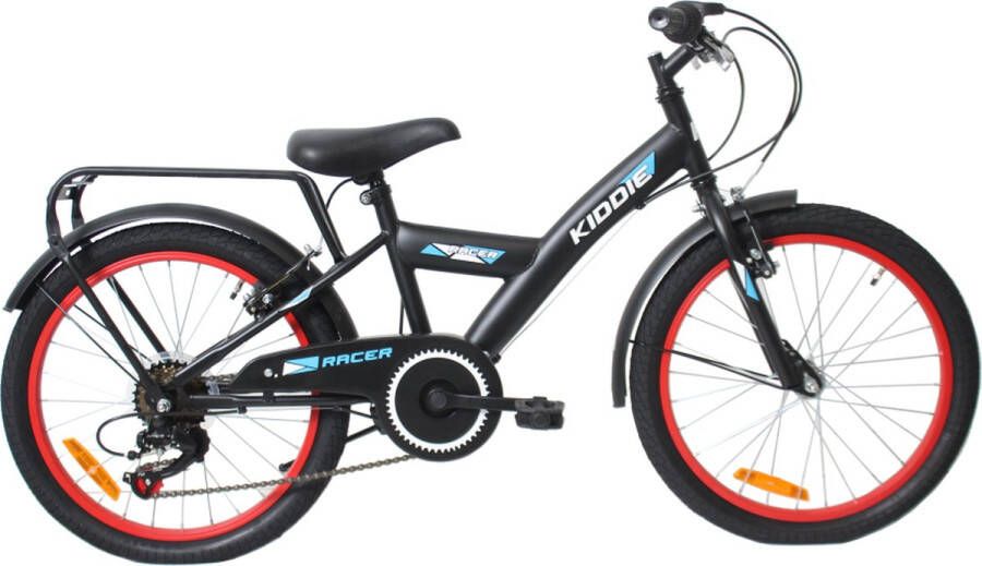 Kinderfiets Uniek 6Speed 20'' Black Red