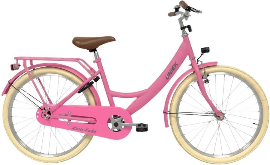 Kinderfiets Uniek Girly 22'' 1N Roze