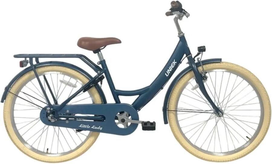 Kinderfiets Uniek Girly 24'' 3N Donker Blauw