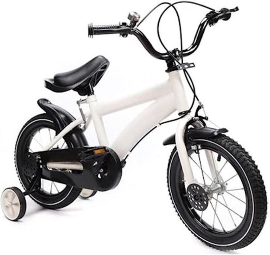 Kinderfiets van 14 inch voor en met zijwieltjes – sportieve fiets voor kinderen van 3 tot 6 jaar