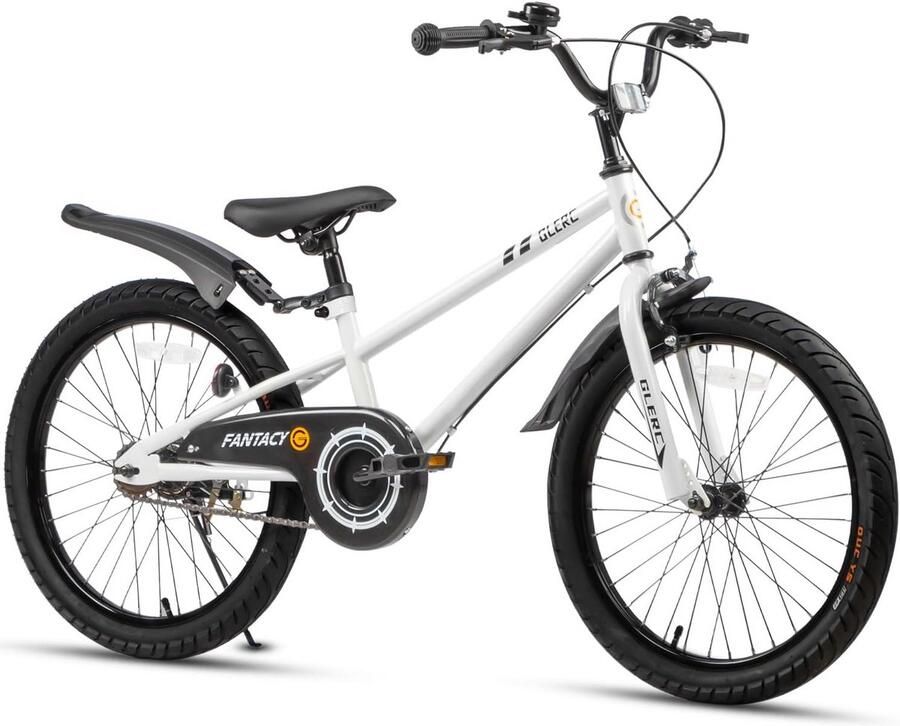 Kinderfiets Loopfiets Buiten spelen Veilige rem 20 inch Wit