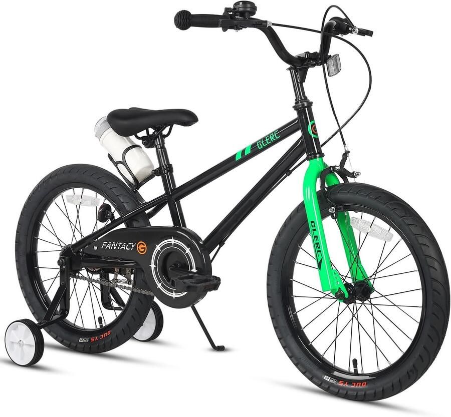 Kinderfiets sfiets sfiets Buiten Spelen Meegroeiend Frame 18 Inch Zwart