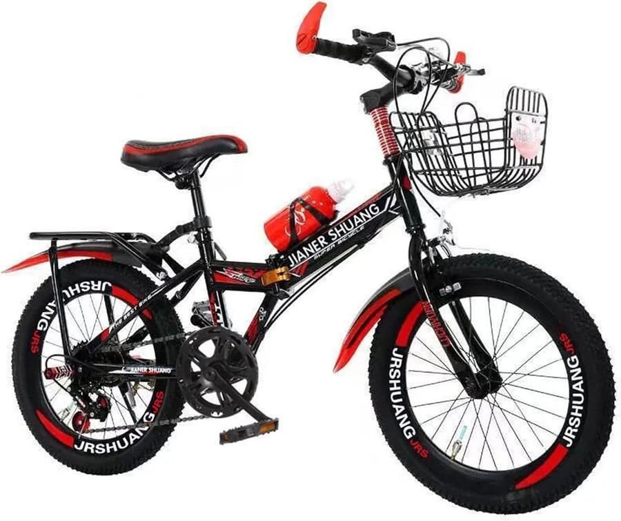 Kinderfiets Vouwfiets Stadsfiets Veldrit Vervoer Fietsen Dubbele Schijfremmen 24 Inch Zwart