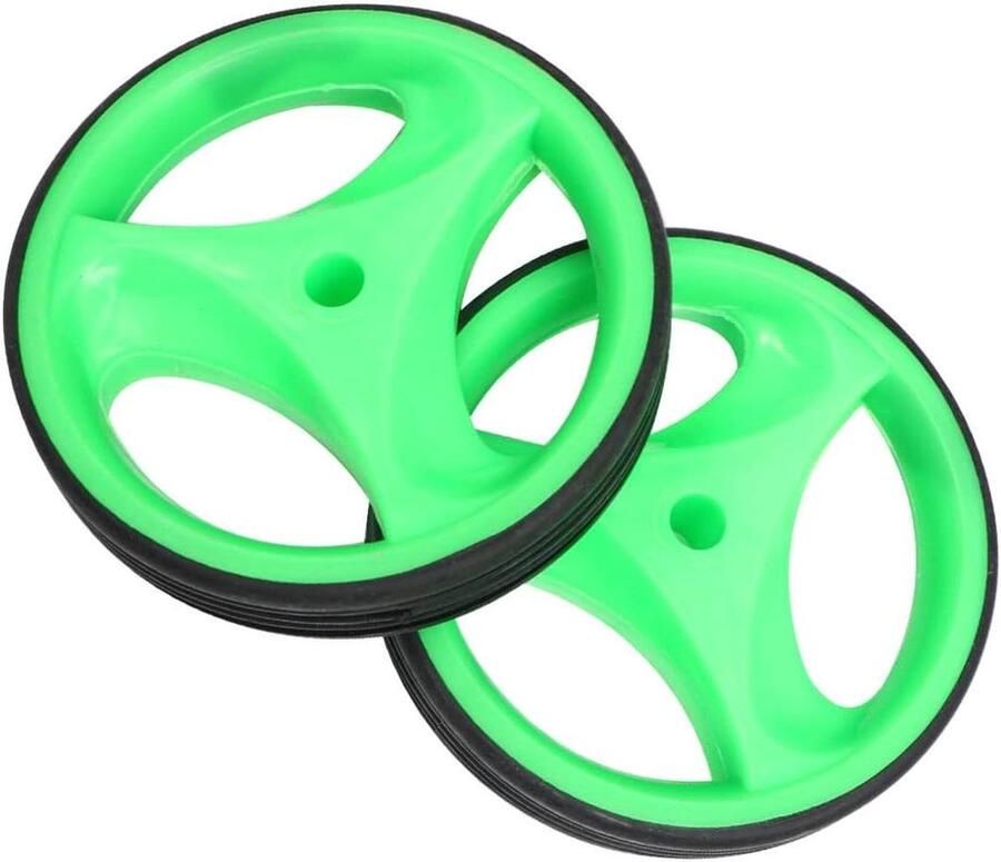 Kinderfiets Zijwieltjes Hulpwiel Balanswiel Fietsen Leren Knipperend Licht 2 inch Groen
