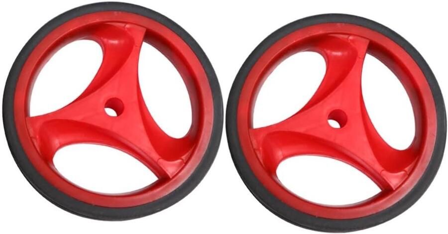 Kinderfiets Zijwieltjes Hulpwiel Loopfiets Kinderen Leren Fietsen Knipperend Licht 2 inch Rood