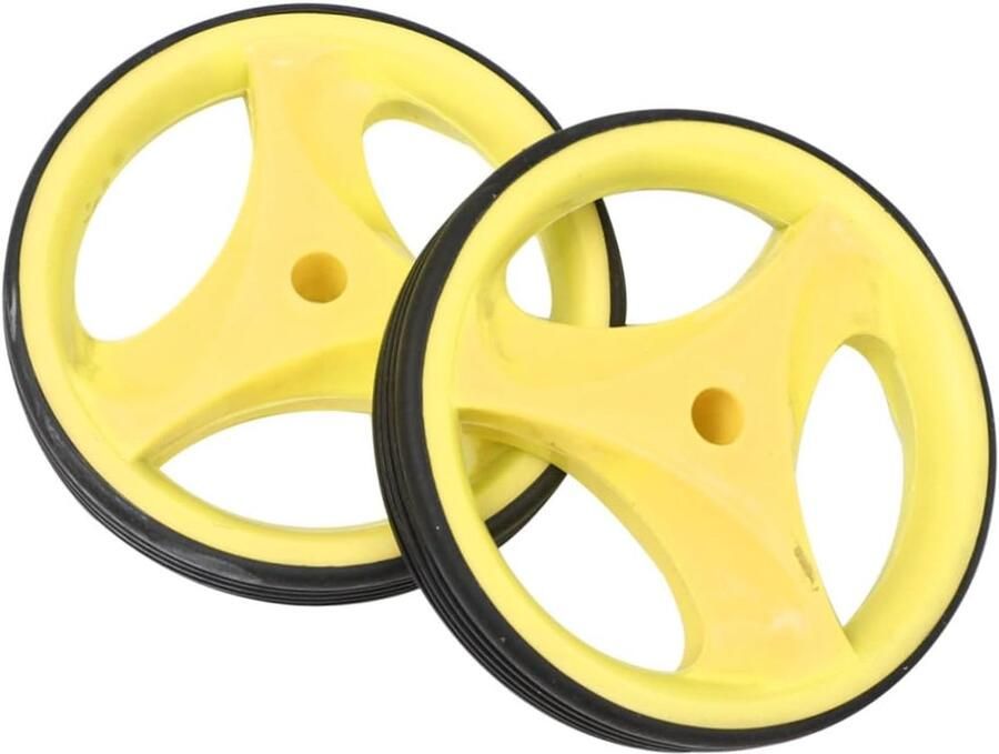 Kinderfiets Zijwieltjes Hulpwielen Fiets Veilig Leren Fietsen Knipperend Licht Effect 2 inch Geel