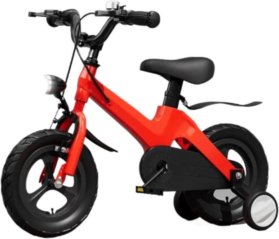 Kinderfiets zonder pedalen Loopfiets Leren fietsen Magnesiumlegering frame 16 inch Rood
