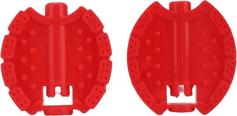 Kinderfietspedalen Driewieler pedalen Veilig fietsen Antislip grip 2 stuks Rood