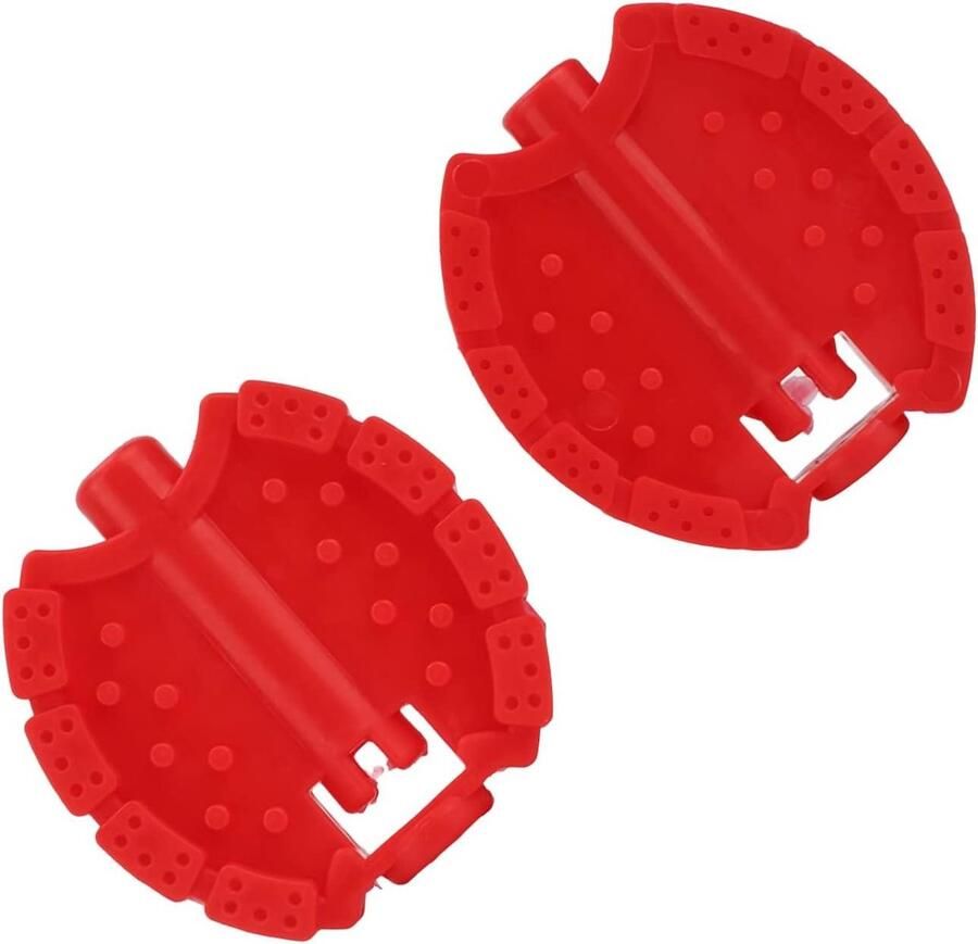 Kinderfietspedalen Driewieler pedalen Veilig Fietsen Universele Plastic 2 stuks Rood