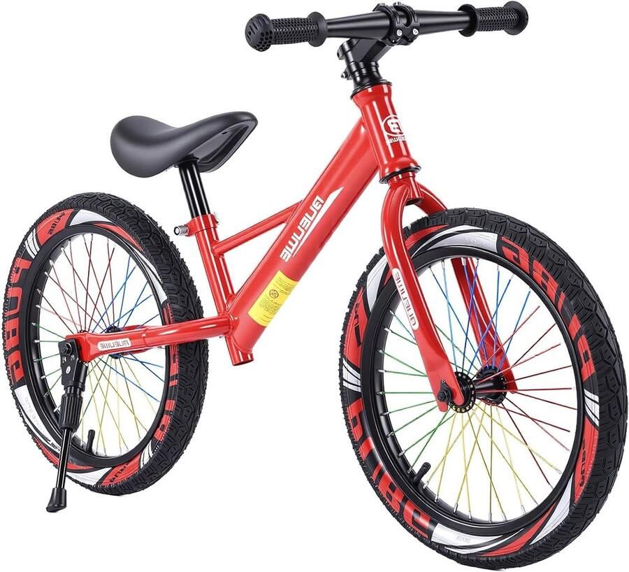 Kinderloopfiets 16 inch Loopfiets zonder pedalen Kinderen Leren Fietsen Frame van koolstofstaal 16 inch Rood