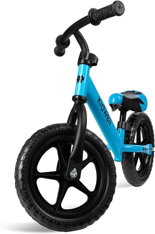 Kinderloopfiets Driewieler Motorische Ontwikkeling Lichtgewicht Stalen Frame 12 Inch Wielen Blauw