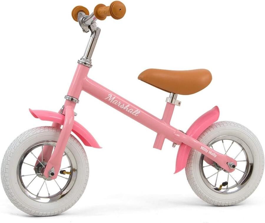 Kinderloopfiets Marshall Air Loopfiets Leerfiets Evenwicht Leren In hoogte verstelbaar 10 inch banden Roze