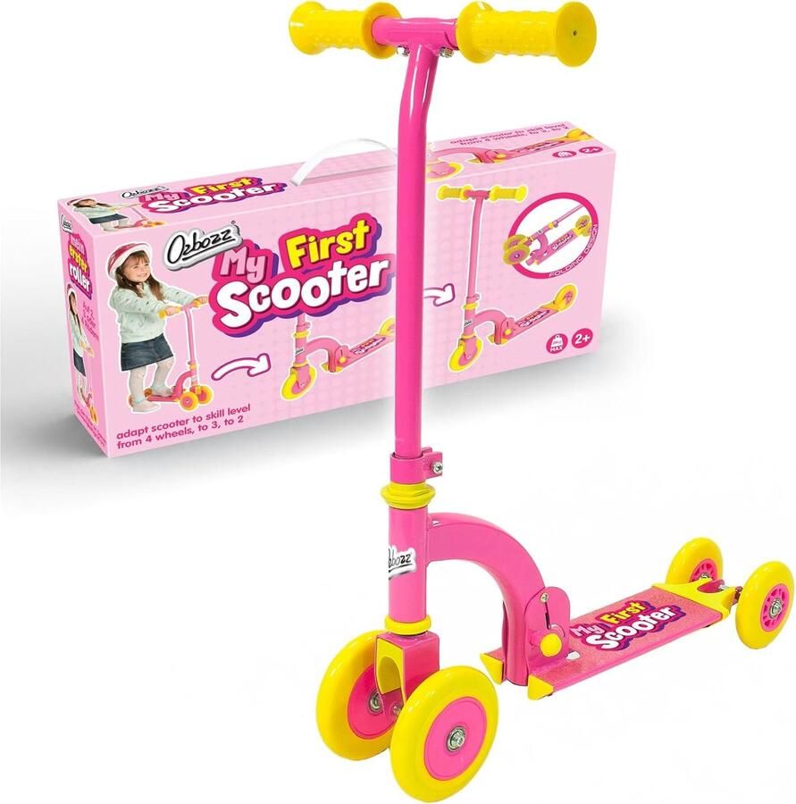 Kinderstep Loopfiets Buitenspelen Verstelbaar stuur 100mm wielen