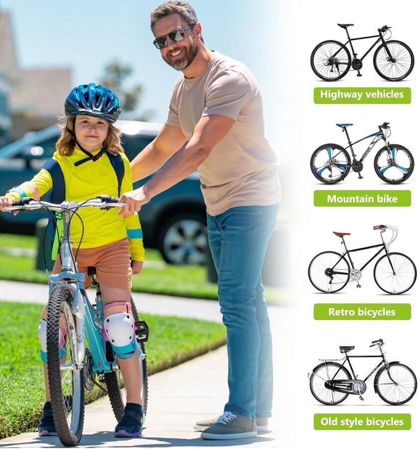 Kinderzitje voor de fiets Kinderfietszitje Kinderzitje voor de fiets vooraan met stuur en pedalen Afneembaar kinderfietszitje voor mountainbike voor kinderen van 2 tot 6 jaar