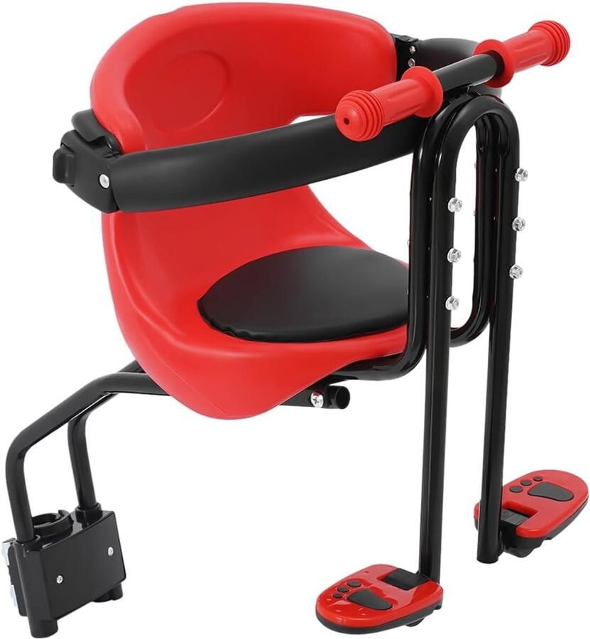 Kinderzitje voor fiets draagkracht 50 kg afneembare zitting uitgebreide beschermrooster kinderfietszadel voor mountainbikes kinderen van 1 tot 4 jaar