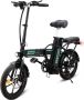 Koolux BK5 Elektrische Fiets Opvouwbare E-bike 16 Inch 250W Motor Zwart - Thumbnail 1