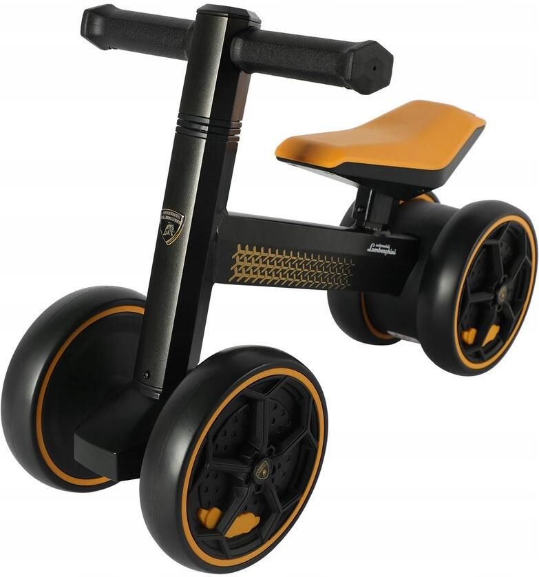Lamborghini LD-H888-BK Loopfiets – fiets voor Kinderen – 12-36 Maanden – Lichtgewicht Aluminium – Zwart Oranje